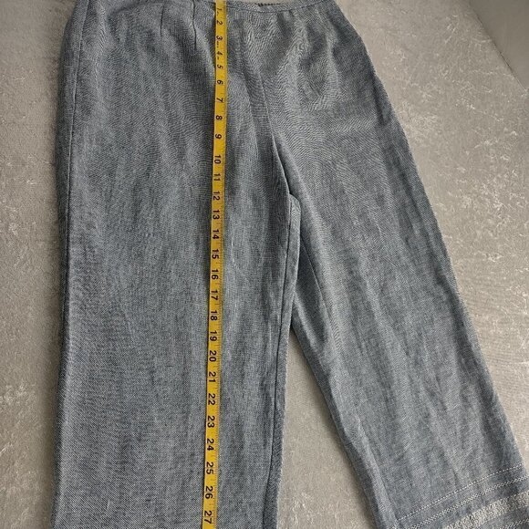 Norton McNaughton Petites Linen Cotton Blend Baby Blue 2pc Pants Suit Size PM - Picture 10 of 16